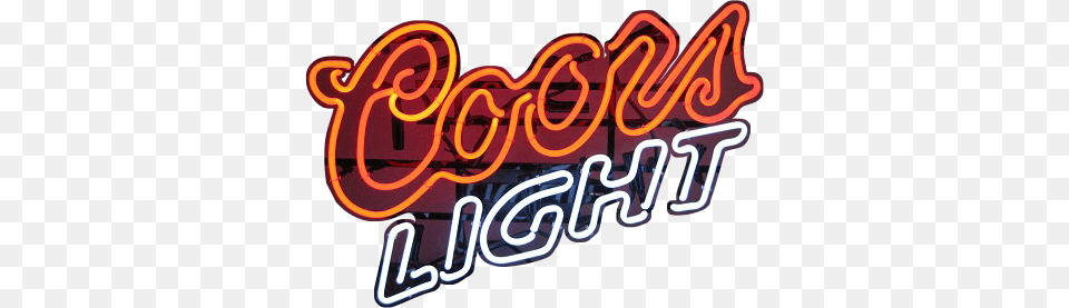 Beer Neon Signs Coors Light Neon Sign, Railway, Train, Transportation, Vehicle Png