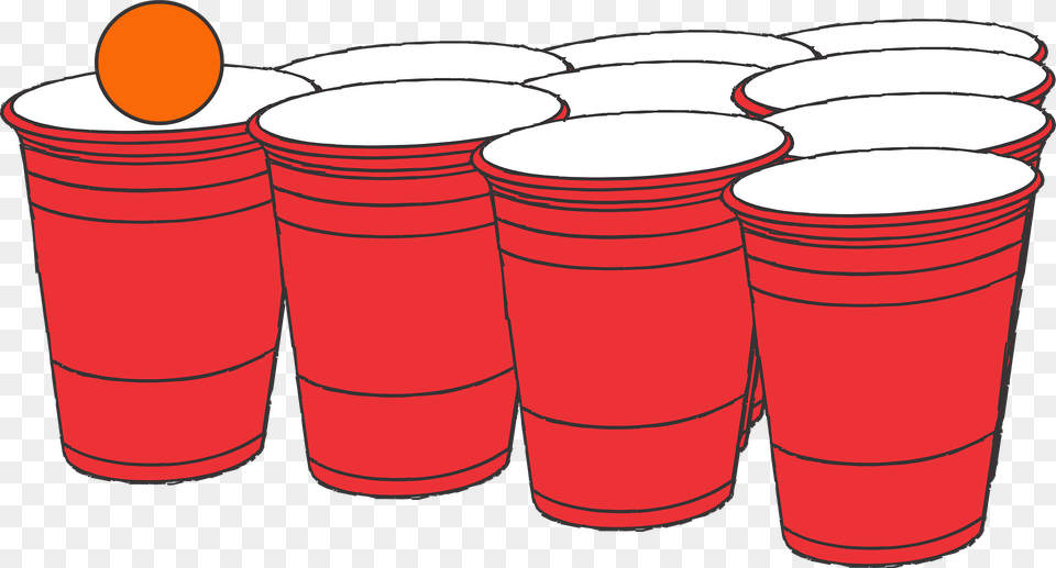 Beer Pong Clipart, Cup, Drum, Musical Instrument, Percussion Png Image