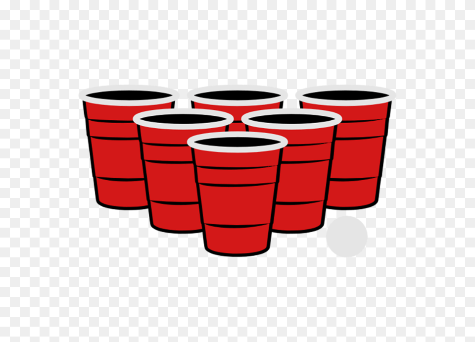 Beer Pong Color Vector, Cup, Weapon, Disposable Cup, Tape Free Png