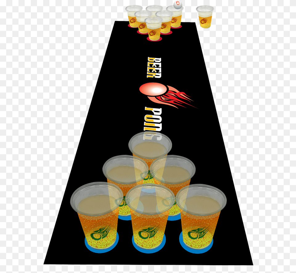 Beer Pong Id Beer Pong Complete Kit Mat Cups Balls, Glass, Alcohol, Beverage, Cocktail Free Png Download