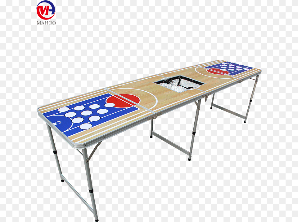 Beer Pong Tablecustomized Beer Die Tables With Printingfactory Folding Table, Furniture, Desk, Bench Png Image