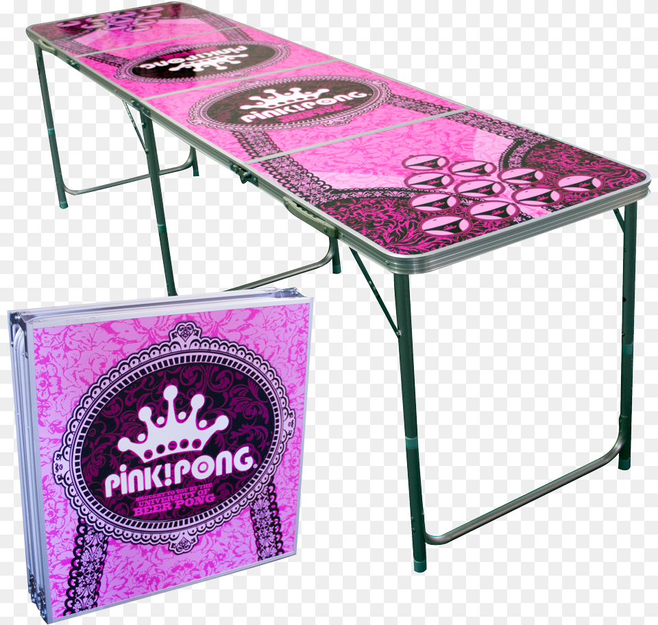 Beer Pong Tisch Pink, Furniture, Table, Dining Table, Tabletop Png