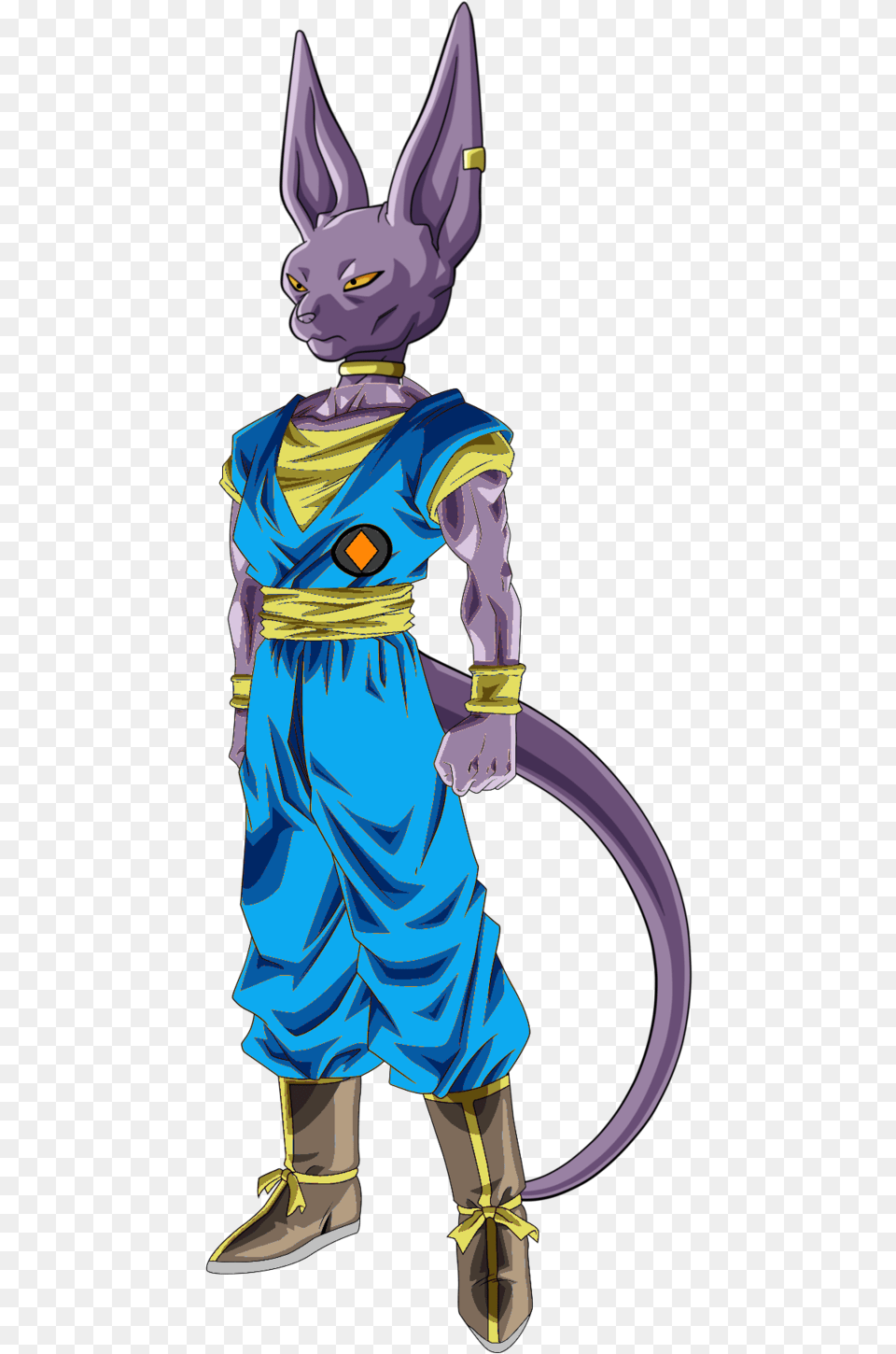 Beerus Beerus Dragon Ball Render, Purple, Clothing, Costume, Person Free Png