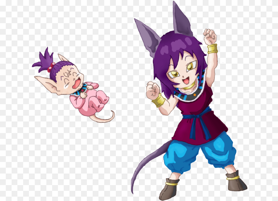 Beerus Daughter Image With No Dragon Ball Z Daughter, Book, Comics, Publication, Purple Free Png