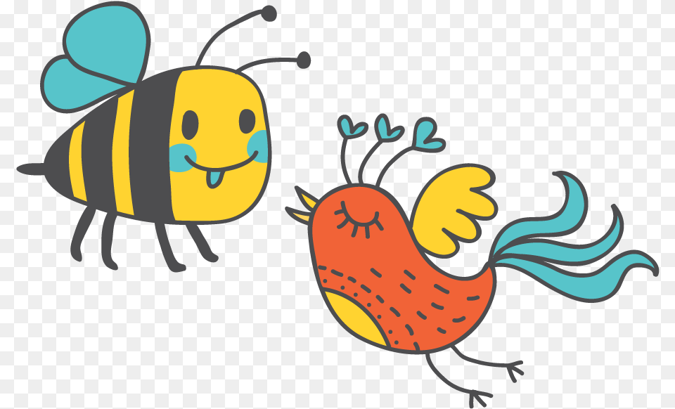 Bees Bird Pencil And Birds And Bees Clipart, Animal, Bee, Insect, Invertebrate Free Png