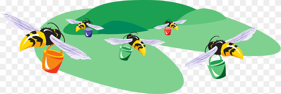 Bees Clipart, Animal, Bee, Insect, Invertebrate Png Image