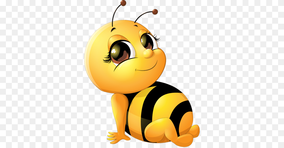 Bees Clipart Animated Cute Bees, Animal, Bee, Insect, Invertebrate Png