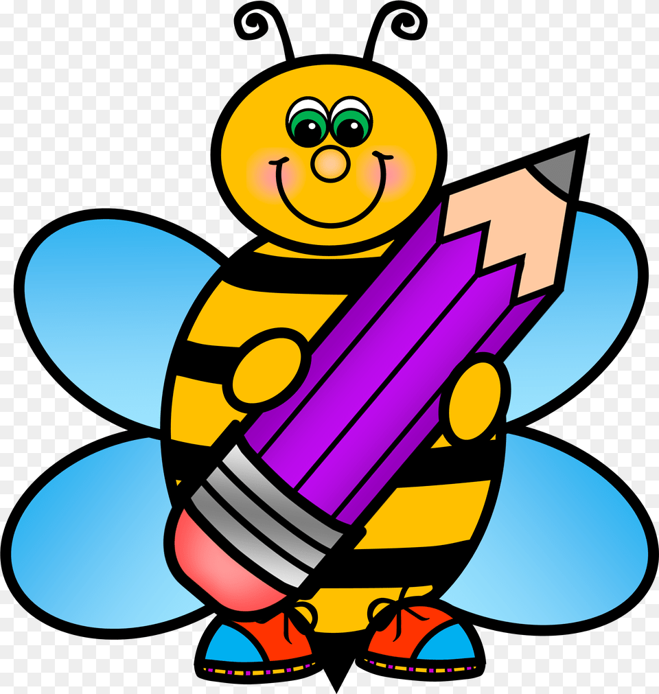 Bees Clipart Child Bee Clip Art School, Nature, Outdoors, Snow, Snowman Free Transparent Png