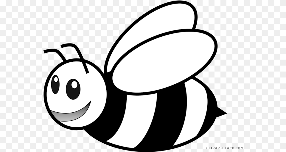 Bees Clipart Outline Outline Of Honey Bee, Stencil, Animal, Fish, Sea Life Free Png Download