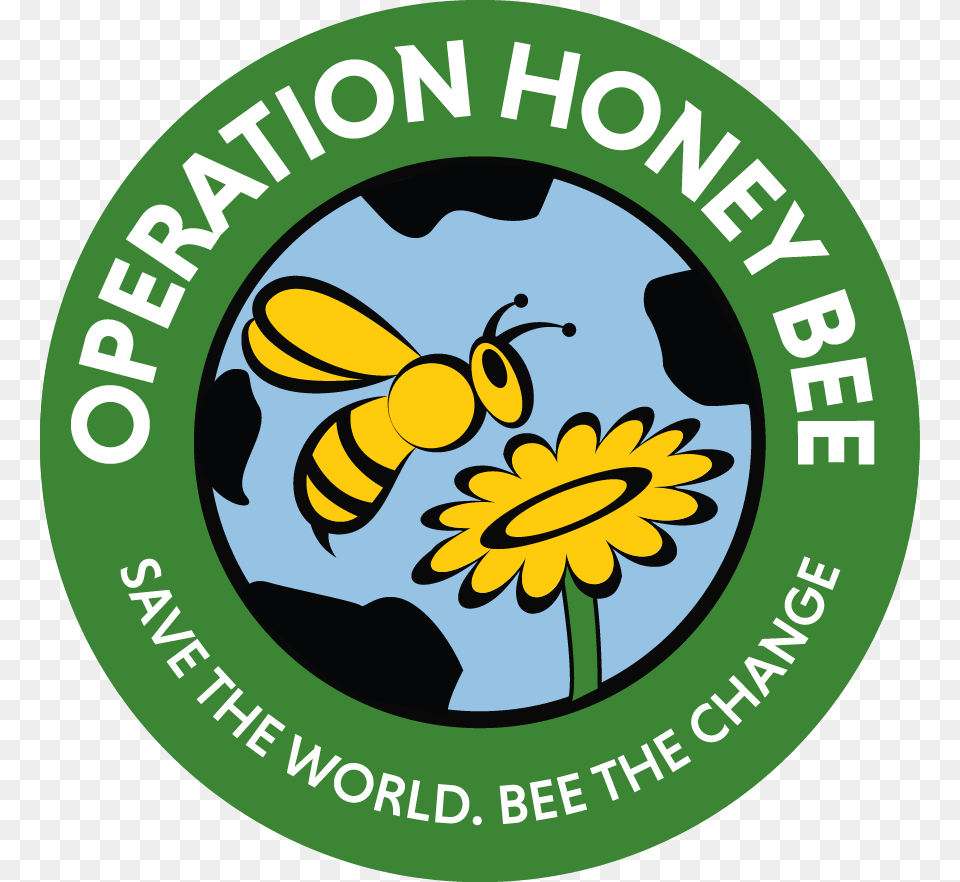 Bees Save The World, Logo, Daisy, Flower, Plant Png