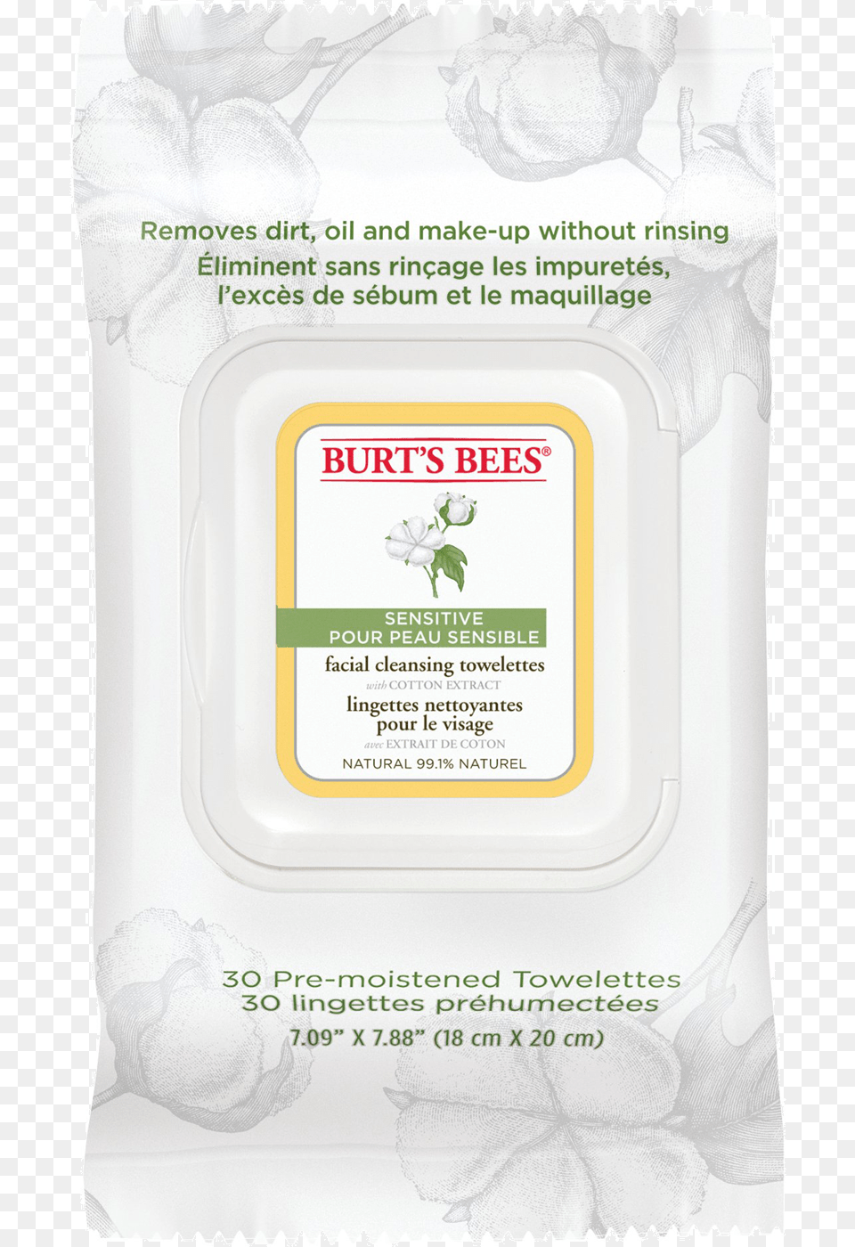 Bees Sensitive Facial Cleansing Wipes 30 Pack Lovely, Flower, Plant, Rose Png