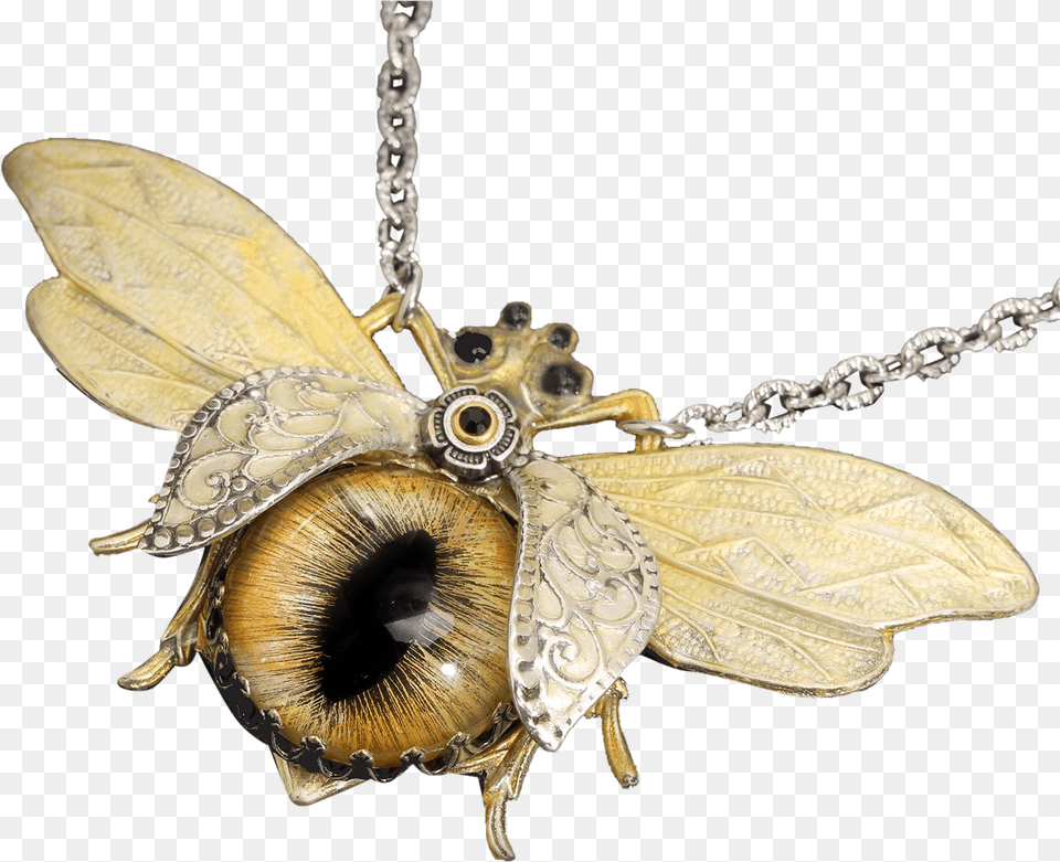 Bees Transparent Vintage Bee Transparent Necklace, Accessories, Jewelry, Pendant Png Image