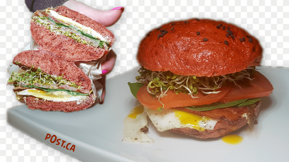 Beet Bagel Breakfast Sandwich Pinn Free Transparent Png