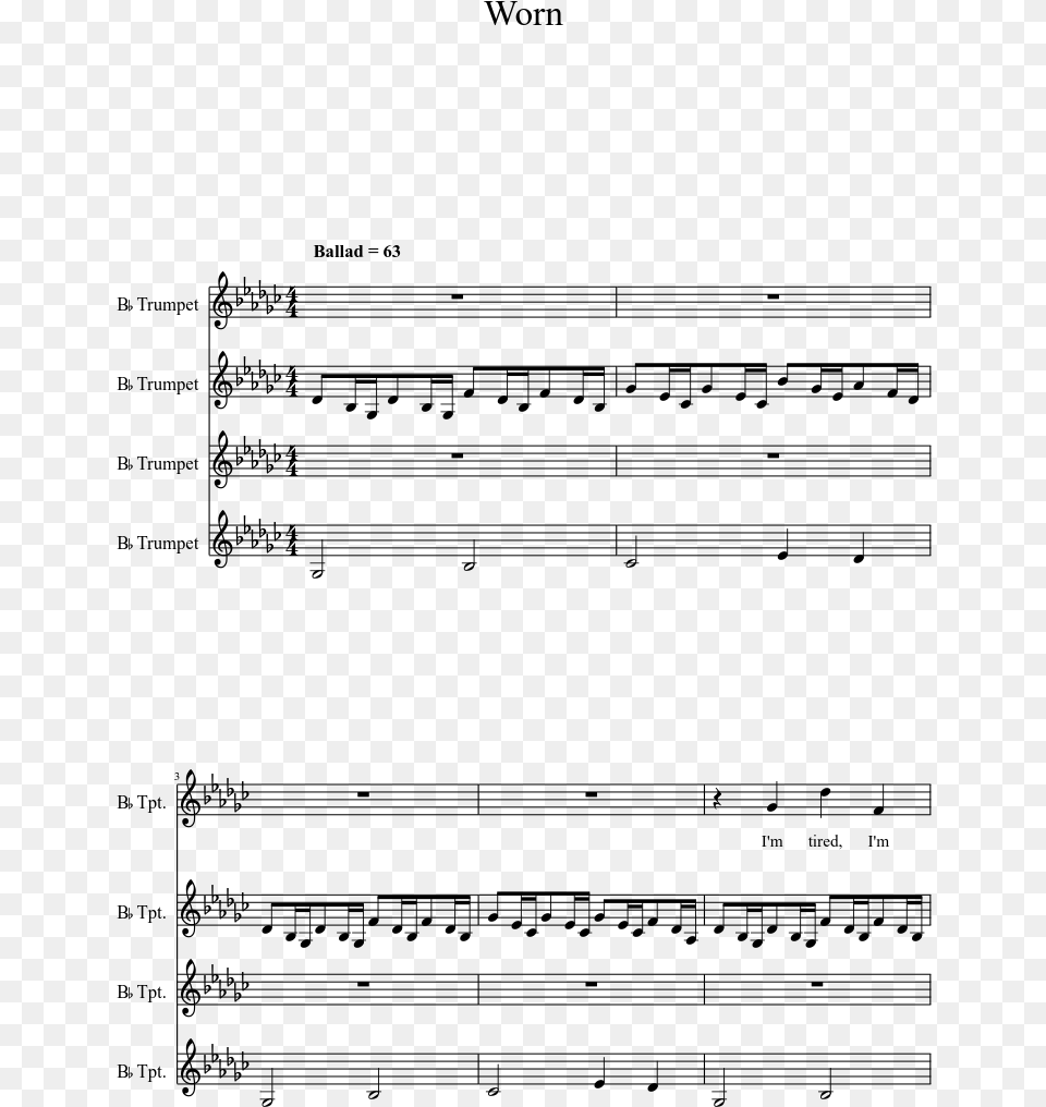 Beethoven 5th Symphony Clarinet Sheet Music, Gray Png Image