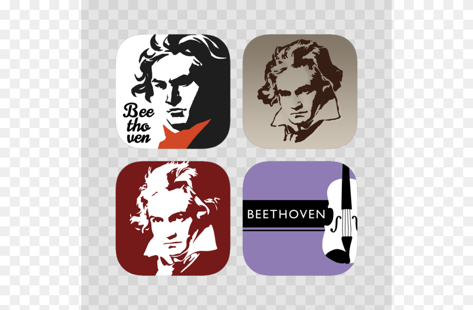 Beethoven Bundle On The App Store Beethoven Pop Art, Sticker, Adult, Male, Man Png Image