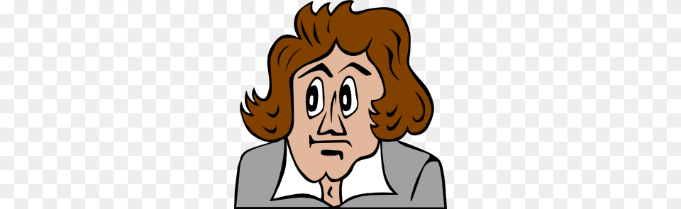 Beethoven Cartoon Clip Art, Person, Head, Face, Photography Png Image