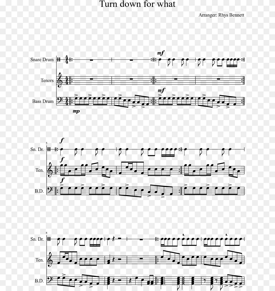 Beethoven Emperor Concerto 2nd Movement Sheet Music, Gray Png