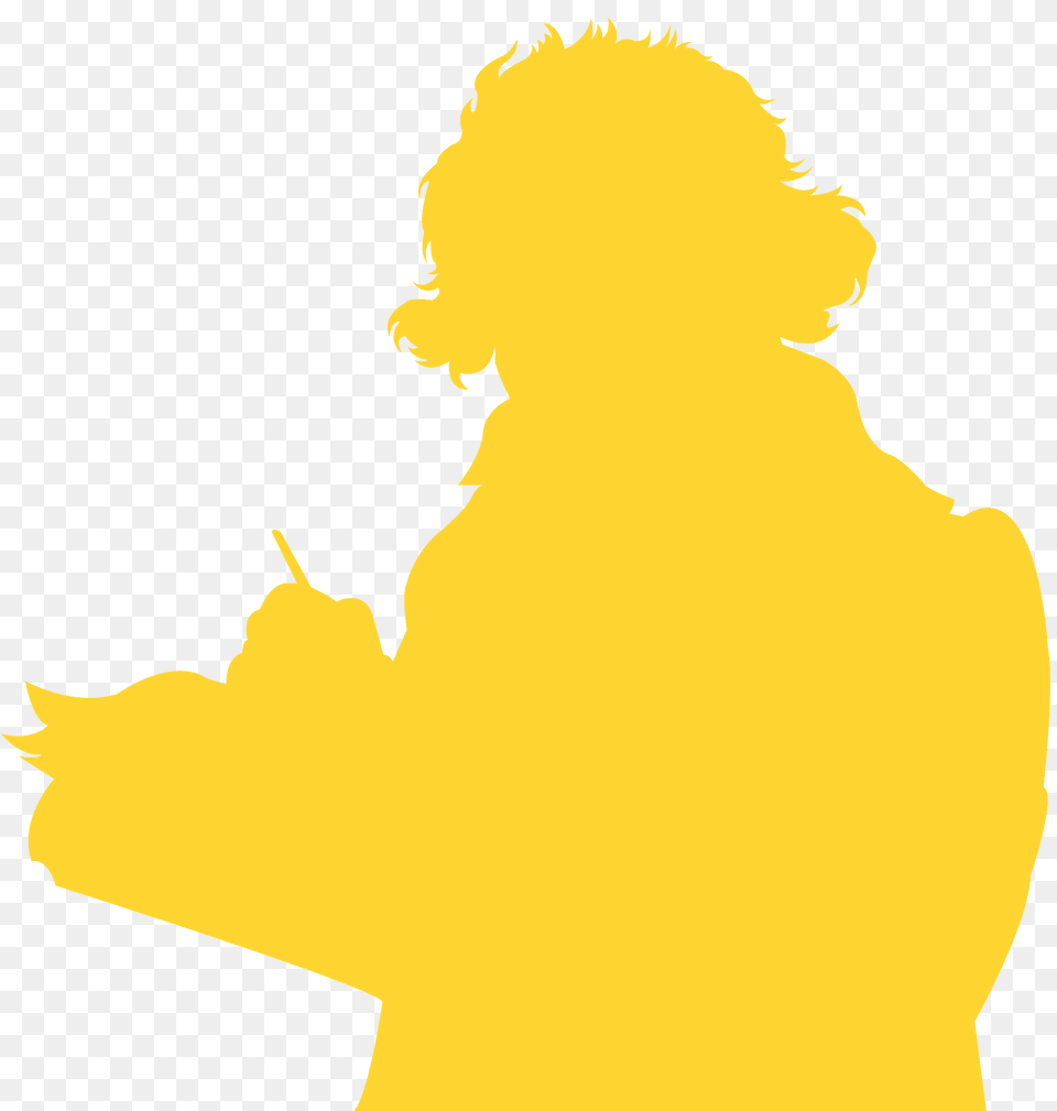 Beethoven Silhouette, Person Free Png