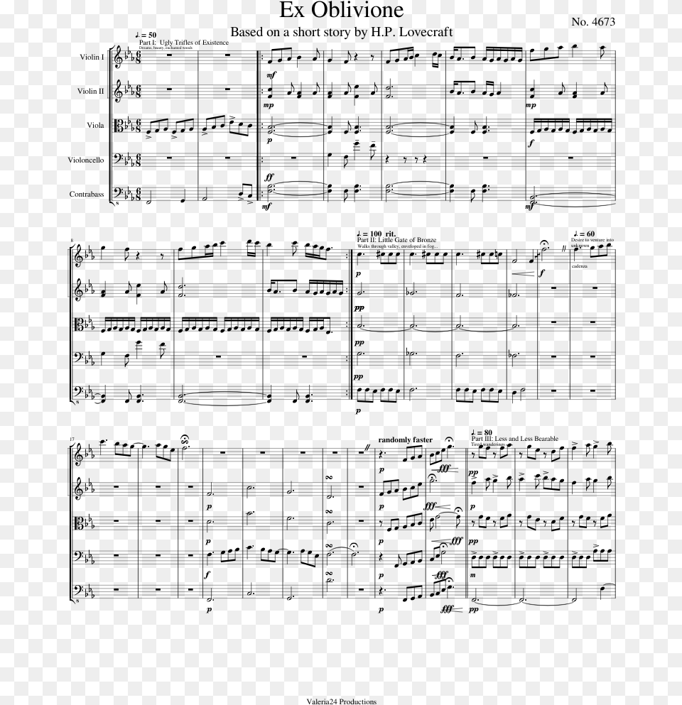 Beethoven String Quartet In F Major Op 18 No 1 Mvt, Gray Free Png