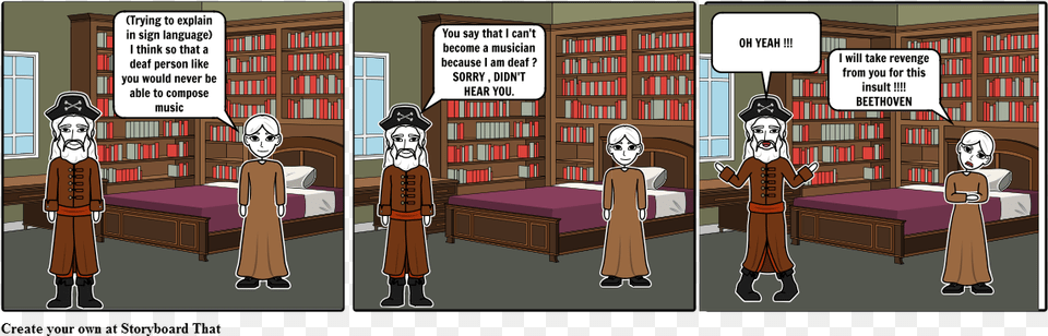 Beethoven Swag Storyboard, Book, Library, Indoors, Comics Free Png Download