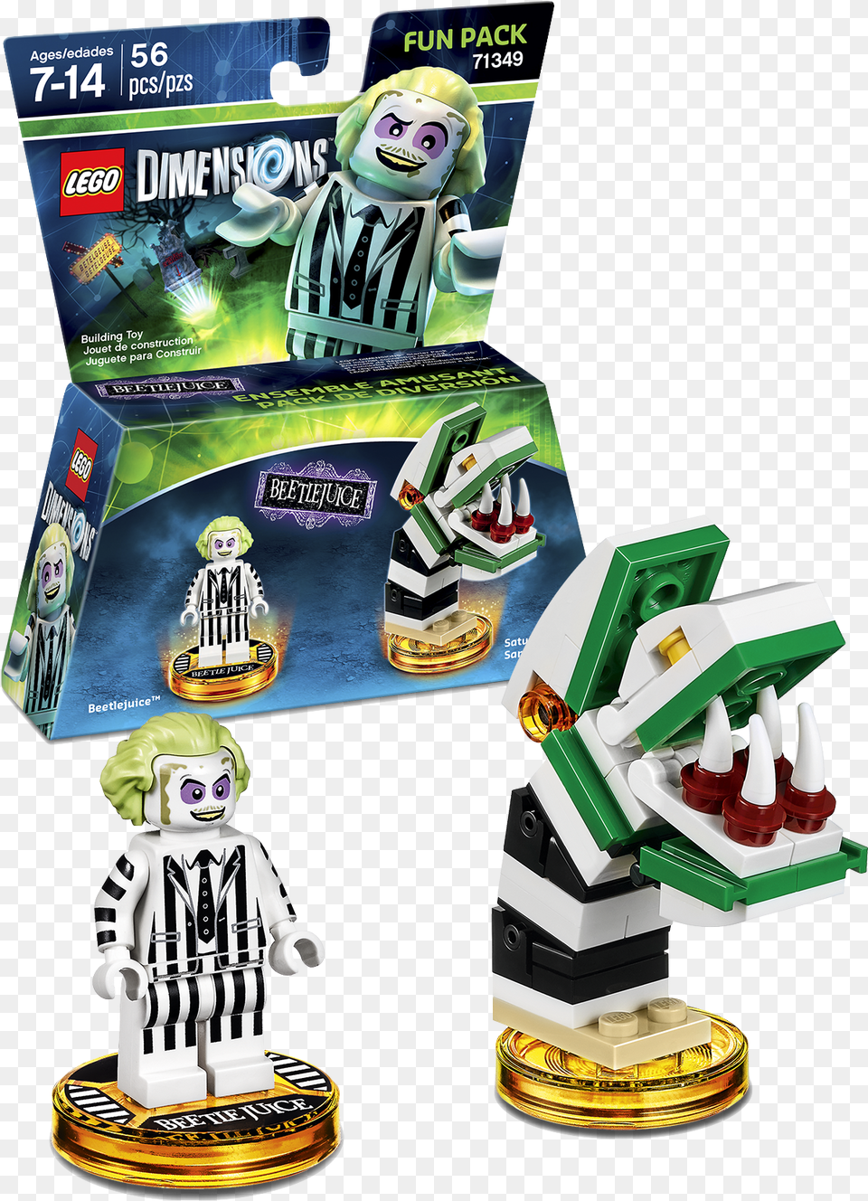 Beetlejuice Film Lego Dimensions Beetlejuice Fun Pack, Person, Baby, Face, Head Png Image