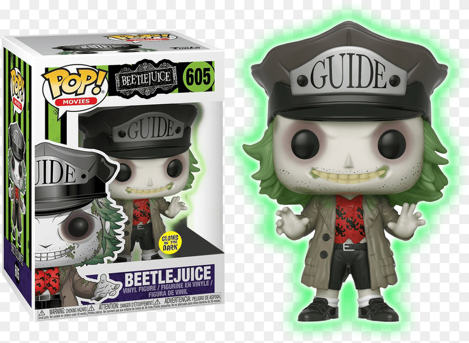 Beetlejuice With Guide Hat Glow In The Dark Us Exclusive Beetlejuice Glow In The Dark Pop, Baby, Person, Face, Head Free Png Download