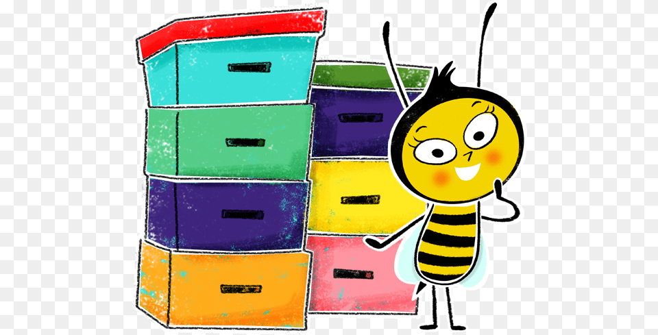 Beetrice With Beehives Honeybee, Apiary, Animal, Bee, Insect Free Png