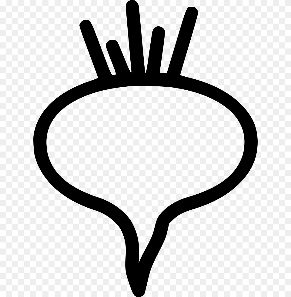 Beetroot Outline, Cutlery, Fork, Stencil, Smoke Pipe Free Transparent Png