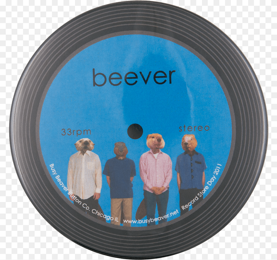 Beever Record Beavers Button Museum Circle, Adult, Disk, Male, Man Free Transparent Png