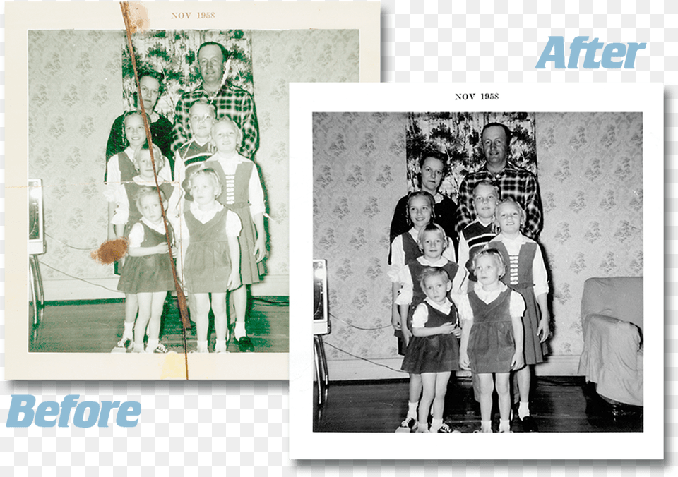 Before And After Look At Our Photo Restoration Service Photograph, Art, Collage, Adult, Male Free Png Download
