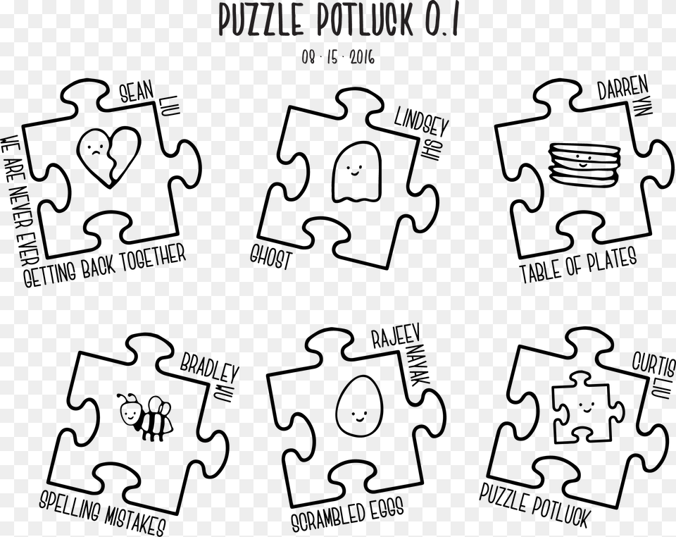 Before Puzzle Potluck 1 We Were Writing Puzzles As Cartoon, Game, Jigsaw Puzzle Free Png