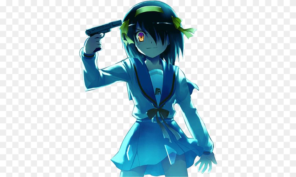 Befriend Her Bah I Would Dare To Rape Her Rampage Of Suzumiya Haruhi, Book, Clothing, Comics, Costume Png Image
