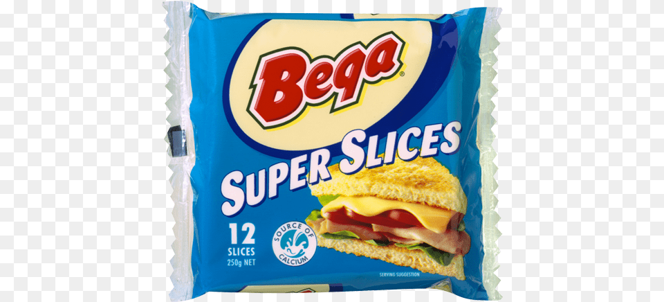Bega Super Slices Bega Super Slices Cheese, Burger, Food, Lunch, Meal Free Png Download