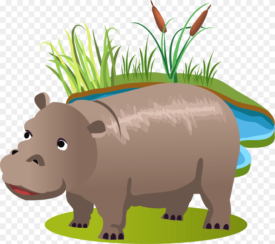 Begemot Risunok, Animal, Mammal, Wildlife, Hippo Png