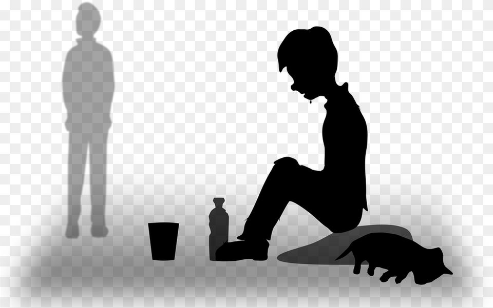 Begging Homeless Poor Poverty Beggar Loneliness Islam Religion History, Gray Free Png Download