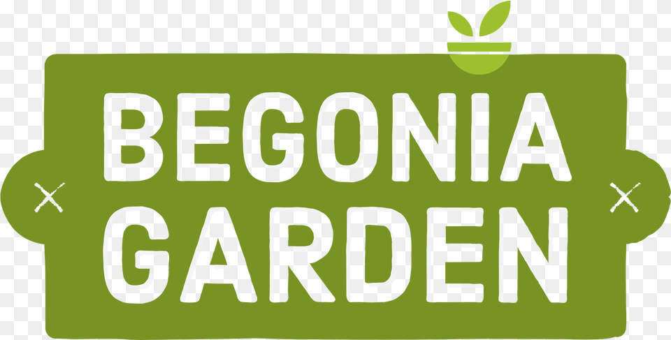Begonia Garden Apple, Green, Text Png