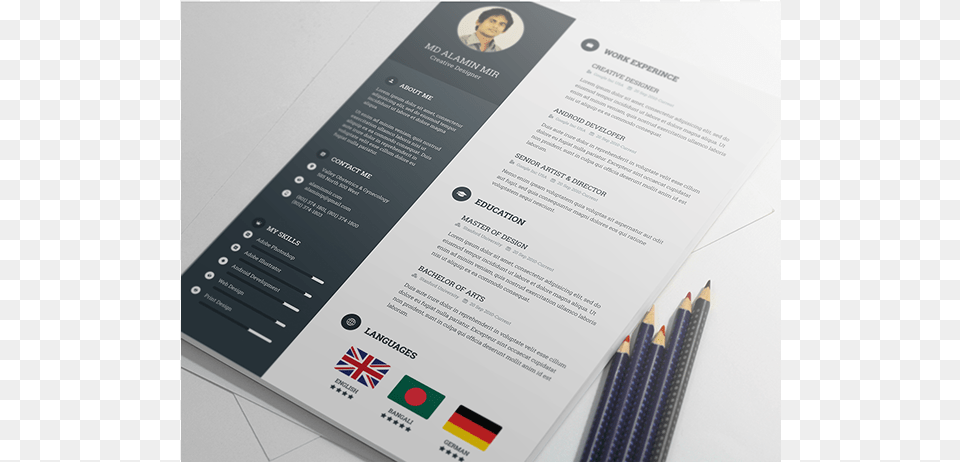 Behance Resume Template Resume Template On Behance Resume Template Indesign Download, Advertisement, Poster, Text, Person Free Transparent Png