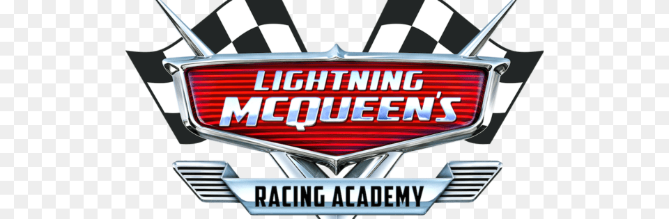 Behind The Scenes Of Lightning Mcqueens Racing Academy On Disney, Emblem, Logo, Symbol, Car Free Png Download