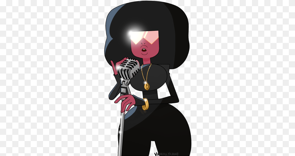 Behold The Voice Of Your Gemstone Queen Steven Universe Garnet Estelle, Electrical Device, Microphone, Person, Face Png Image
