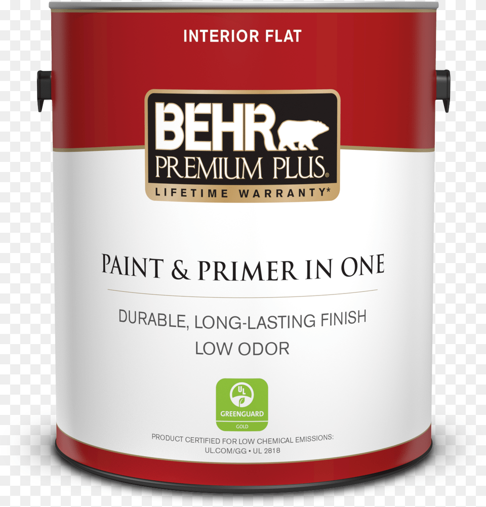 Behr Premium Plus Flat, Paint Container, Bottle, Shaker Free Png