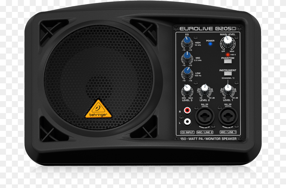Behringer B205d Active 150 Watt Pamonitor Speaker, Electronics, Amplifier Free Png