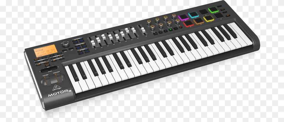 Behringer Motor 49 49 Key Usbmidi Master Controller Synthesizer Keyboard, Musical Instrument, Piano Png