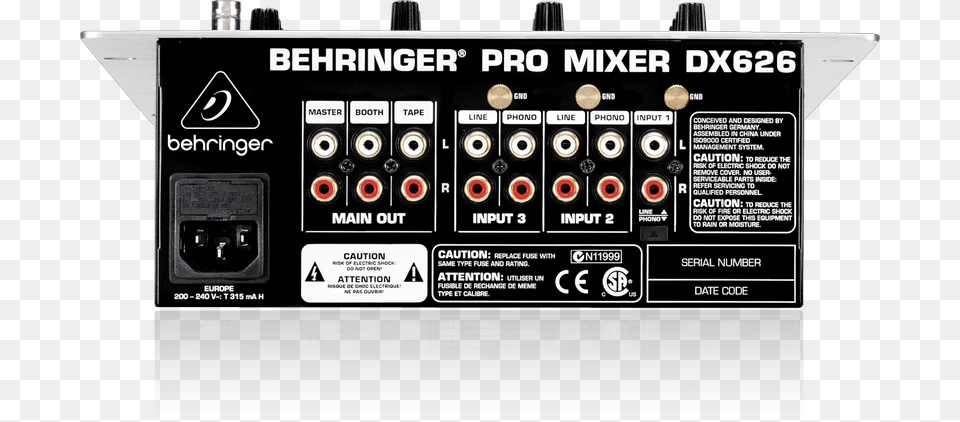 Behringer Pro Mixer Dx626 Behringer Dj Mixer, Amplifier, Electronics, Adapter, Scoreboard Png Image