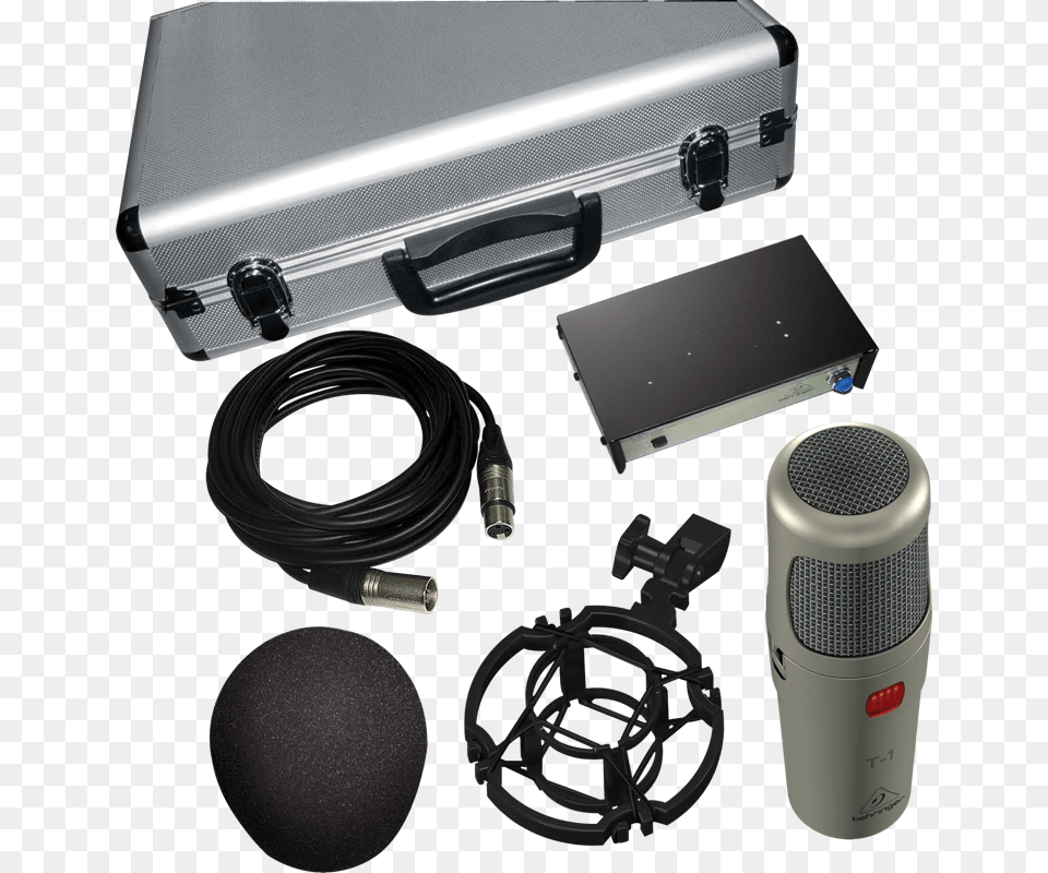 Behringer T 1 Vacuum Tube Cardiod Condenser Microphone, Electrical Device Png