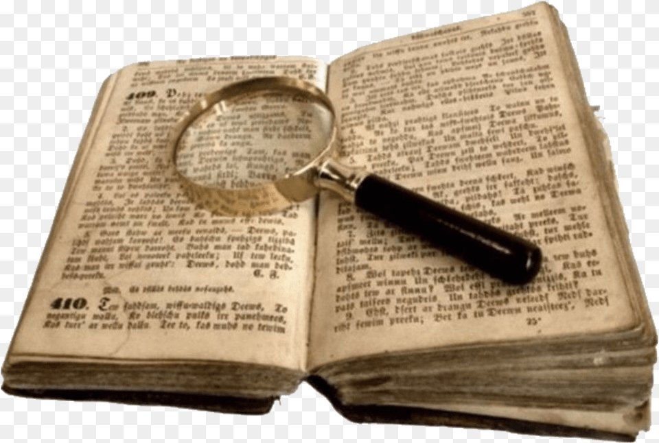 Beige Book Magnifyingglass Reading Cute Aesthetic Detective Fiction, Publication, Magnifying Png