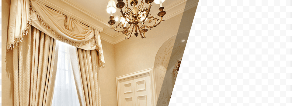 Beige Drapes And A Chandeliers Tanya39s Alternations, Chandelier, Lamp, Indoors, Interior Design Png Image