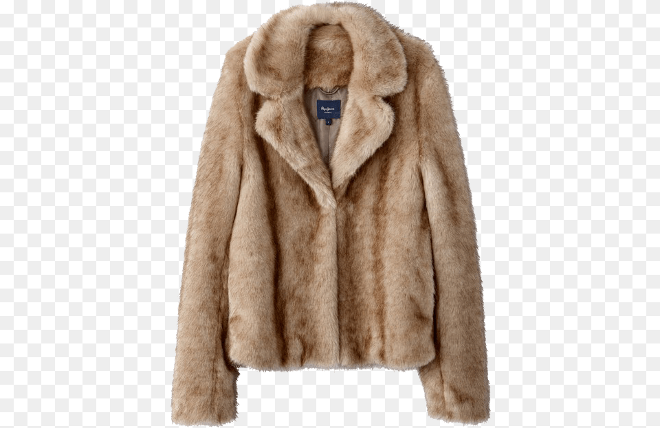Beige Faux Fur Coats, Clothing, Coat, Jacket Free Transparent Png