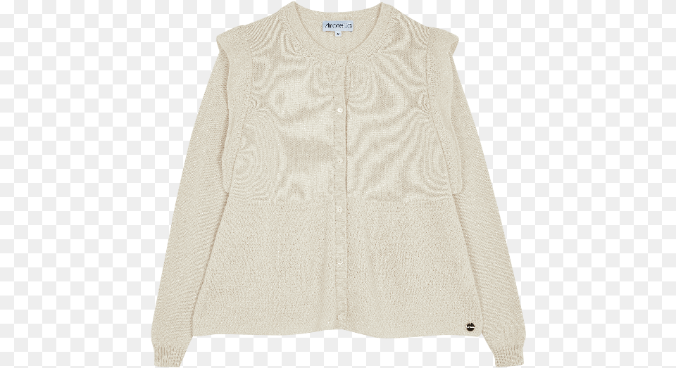 Beige Flared Cardigan Sweater, Clothing, Knitwear, Coat Free Png