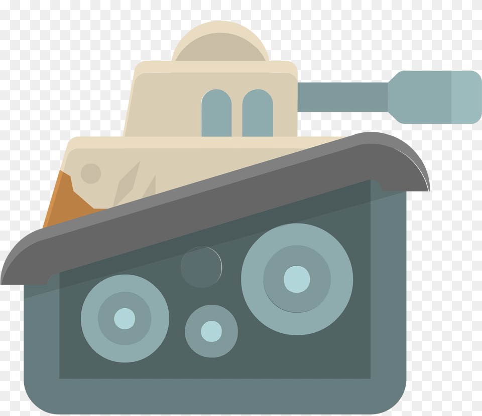 Beige Tank Clipart, Armored, Military, Transportation, Vehicle Png Image