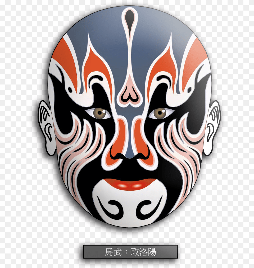 Beijing Opera Masks Quluoyang Mawu Mask Chinese Opera Mask, Head, Person, Face Png